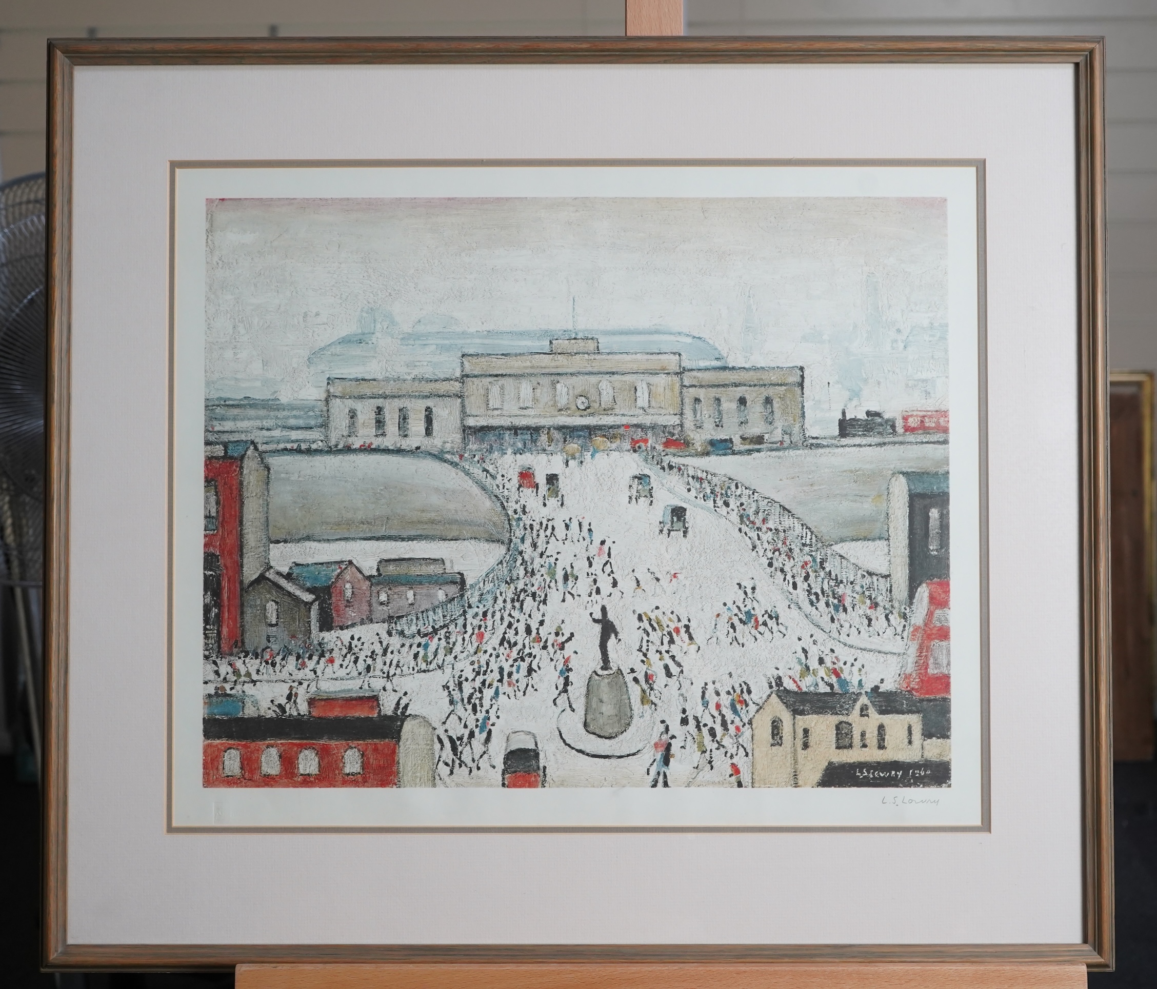 Laurence Stephen Lowry RBA, RA, 1887-1976, 'Station Approach'